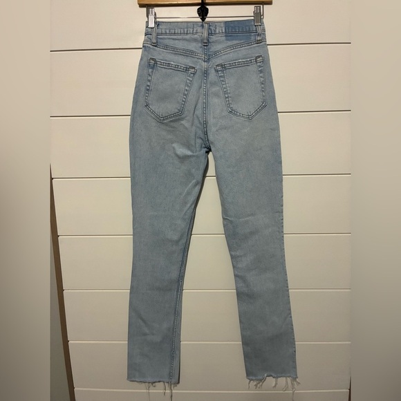Abercrombie and fitch the 90s slim straight ultra high rise Sz 25/0L curve love - Picture 7 of 13